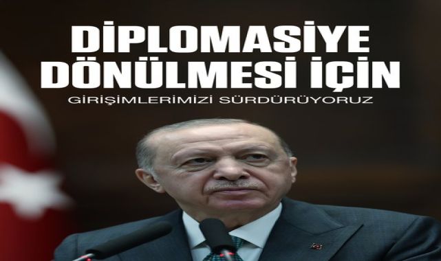 Erdoğan: Savaş Büyümeden Durdurulmalı, Diplomasiye Şans Verilmeli