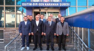 Karaman Valisi Sendika Temsilciliklerini Ziyaret Etti