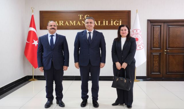 Karaman'da Çeşitli Sivil Toplum Kuruluşları ve Spor Camiasından Heyet Vali Çiçek'i Ziyaret Etti