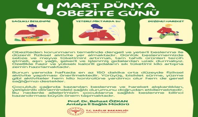 Obeziteyle Mücadelede Beslenme ve Hareketin Önemi Vurgulandı