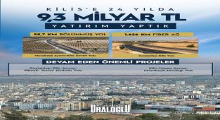 Ulaştırma Bakanı Uraloğlu: Kilis'e 24 Yılda 9,3 Milyar TL Yatırım Yapıldı