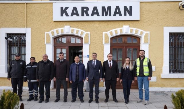 Vali Hayrettin Çiçek Karaman Gar Müdürlüğünü Ziyaret Etti