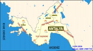 Antalya'da 14 Nisan Hava Durumu: Parçalı Bulutlu ve Toz Taşınımı Bekleniyor