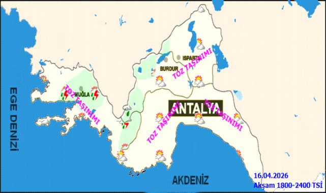 Antalya'da 5 Günlük Hava Tahmini: Sağanak Yağış ve Fırtına Bekleniyor