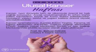 Antalya'da Kanser Tarama Merkezleri Ücretsiz Hizmet Veriyor
