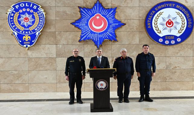Antalya'da Mart Ayı Asayiş ve Güvenlik Toplantısı Gerçekleştirildi