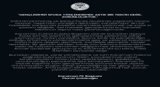 Karaman FK Başkanı Çolakoğlu'ndan Gençlere Spor Çağrısı: 