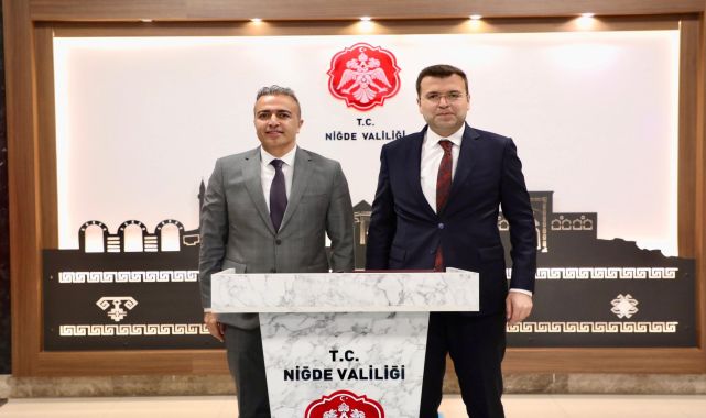 Karaman Valisi Hayrettin Çiçek, Niğde Valisi Nedim Akmeşe'yi Ziyaret Etti