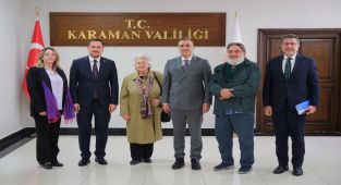 Karaman'da Sevgi ve Barış Yürüyüşü Öncesi Valilik Ziyareti