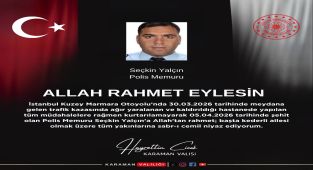 Şehit Polis Memuru Seçkin Yalçın'a Vefa: Karaman Valiliği'nden Başsağlığı