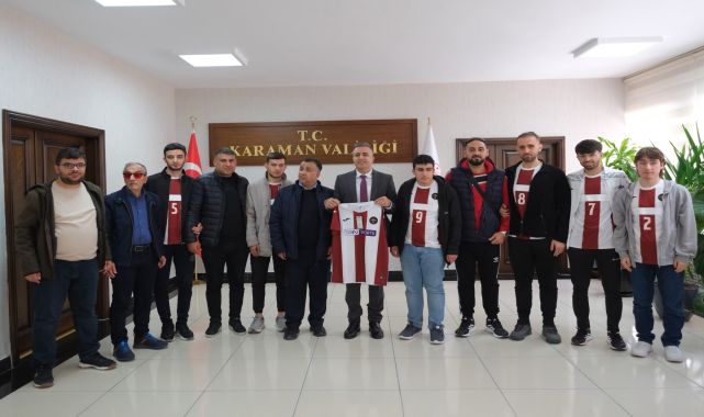 Vali Çiçek, Golbol Müsabakaları İçin Gelen Elazığ Ekibini Ağırladı