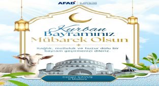 AFAD Karaman'dan Kurban Bayramı Mesajı