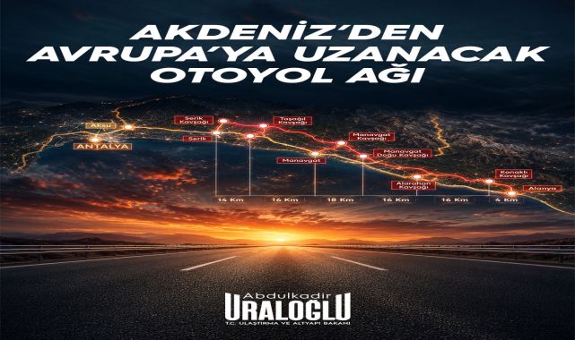 Antalya-Alanya Otoyolu'nda Çalışmalar Hızlandı: Seyahat Süresi 36 Dakikaya İnecek