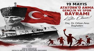 Antalya Eğitim ve Araştırma Hastanesi'nden 19 Mayıs Mesajı