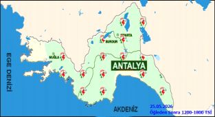 Antalya'da 25 Mayıs Pazartesi Günü Hava Durumu: Parçalı Bulutlu ve Sağanak Yağış Bekleniyor