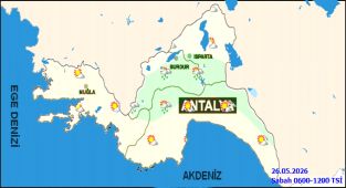 Antalya'da 26 Mayıs Salı Hava Durumu: Parçalı Bulutlu ve Sıcaklık Yükseliyor