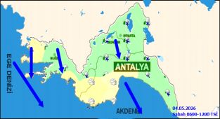 Antalya'da Gök Gürültülü Sağanak Yağış Bekleniyor: Sıcaklıklar Değişkenlik Gösterecek