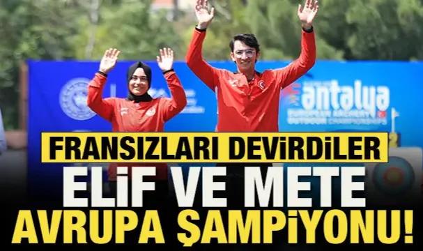 Elif Berra Gökkır ve Mete Gazoz Avrupa şampiyonu!