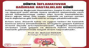 İnflamatuvar Bağırsak Hastalıkları: Antalya İl Sağlık Müdürlüğü'nden Önemli Bilgilendirme