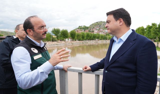 Tokat Valisi Köklü ve DSİ Heyeti Yeşilırmak'ta Su Seviyesini İnceledi