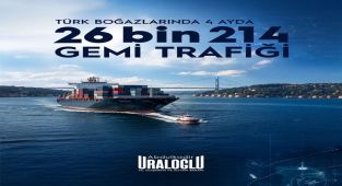 Türk Boğazları'ndan İlk 4 Ayda 26 Bin 214 Gemi Geçti