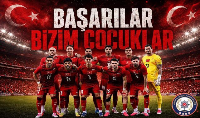 Antalya Emniyeti'nden A Milli Futbol Takımı'na Dünya Kupası Desteği
