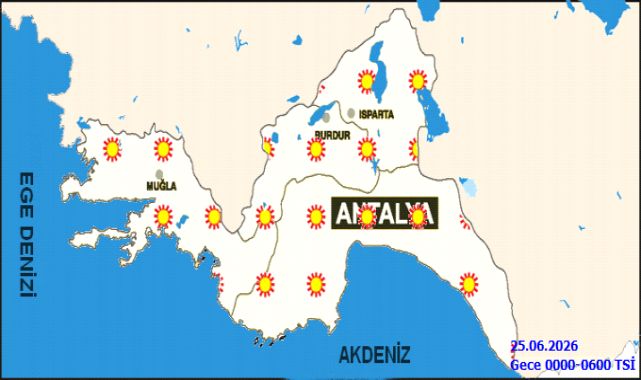 Antalya'da 24 Haziran Hava Durumu: Sıcaklıklar Yükseliyor, Dikkatli Olunmalı