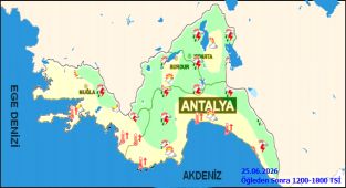 Antalya'da 25 Haziran Hava Durumu: Açık, Az Bulutlu, Öğleden Sonra Parçalı Bulutlu