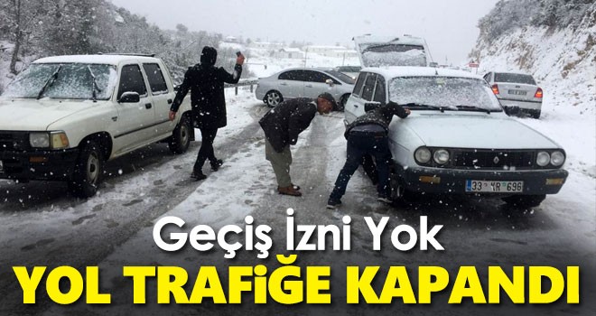 Karaman Mersin yolu trafiğe kapandı
