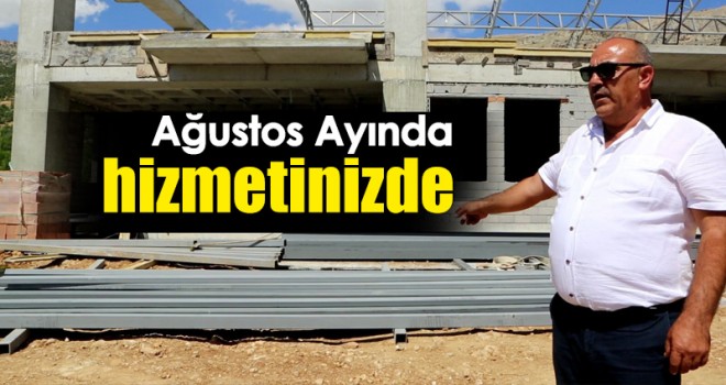 Ermenek'te Kültür Merkezi inşaatı devam ediyor