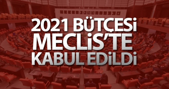 2021 Bütçesi mecliste kabul edildi