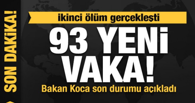 Son Dakika Haberi; Türkiye'de koronavirüs kaynaklı 2. ölüm