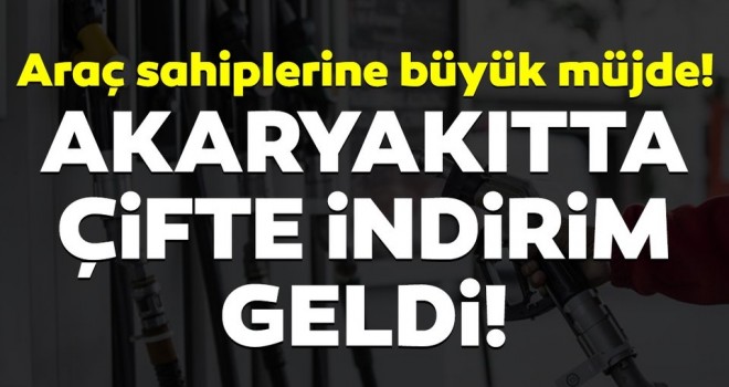 Benzin ve motorine indirim geliyor!