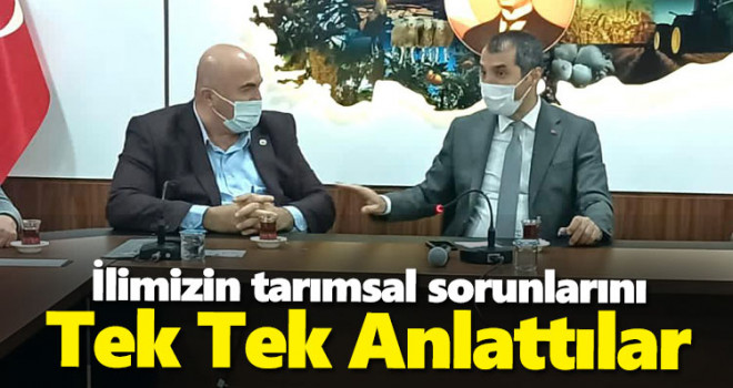 İlimizin Tarımsal Sorunlarını Tek Tek Anlattılar
