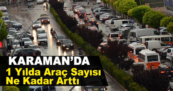 Karaman motorlu kara taşıtları istatistikleri
