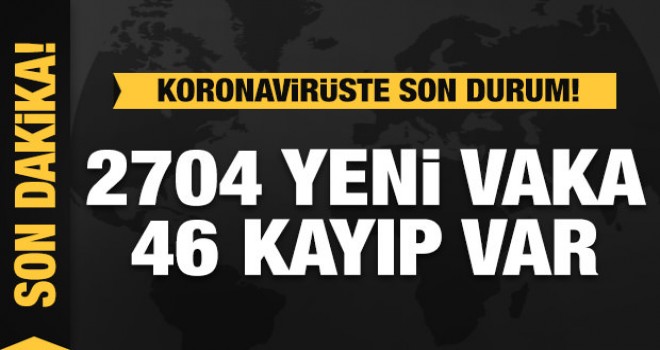 Son dakika: Koronavirüste son durum!
