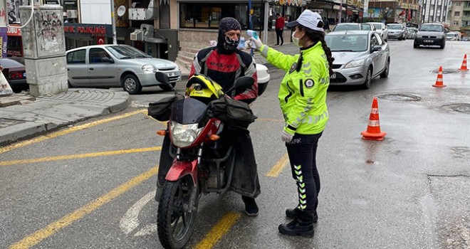 Kask kullanmayan motosiklet sürücülerine ceza