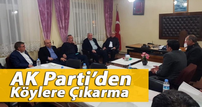 AK PARTİ’DEN KÖYLERE ÇIKARMA