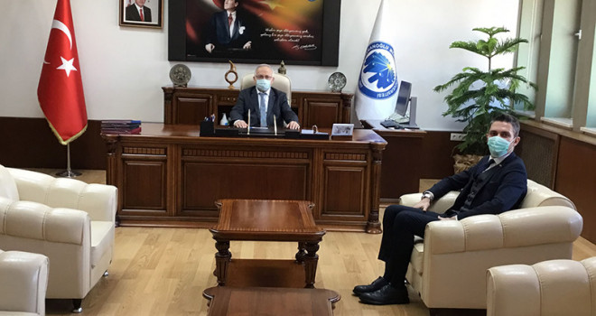 Ayrancı Kaymakamı Çakır’dan Rektör Namık Ak’a Ziyaret