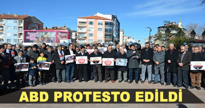 Karaman'da ABD'nin sözde Ortadoğu Barış Planı protesto edildi