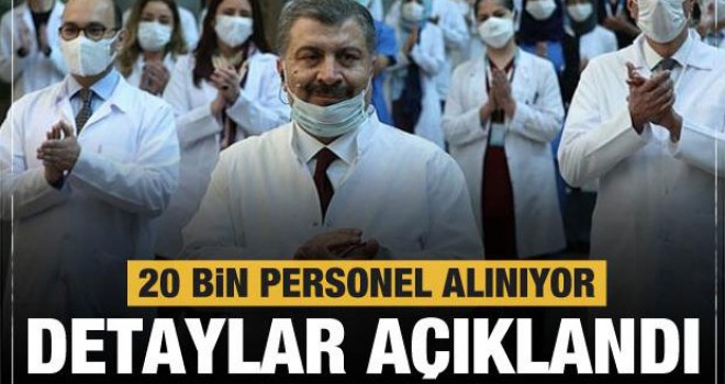 Bakan Koca'dan 20 bin sağlık personeli alımına ilişkin açıklama
