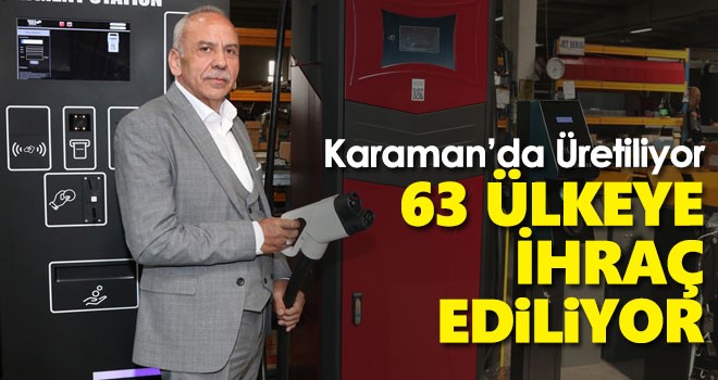 Karaman'da bir firma elektrikli otomobil şarj istasyonu üretiyor