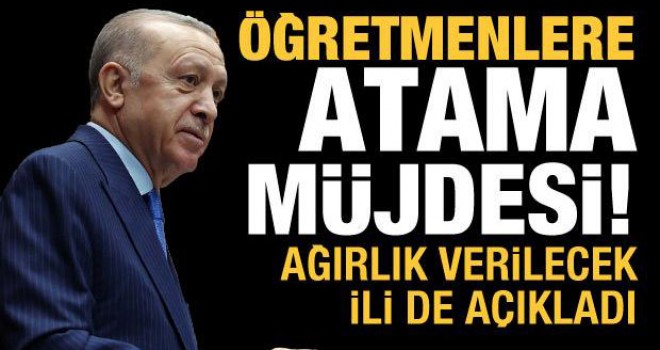 Öğretmen atamaları ne zaman yapılacak? Cumhurbaşkanı Erdoğan'dan açıklama