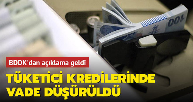 Tüketici kredisi için vade düzenlemesi geldi!