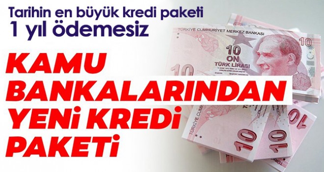 Kamu Bankalarından tarihin en büyük yeni kredi paketi!