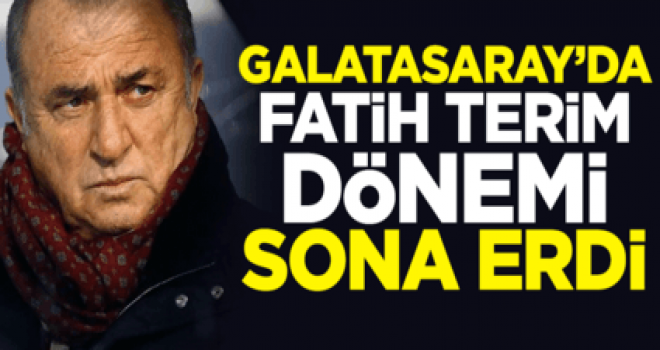 Galatasaray'da Fatih Terim dönemi sona erdi