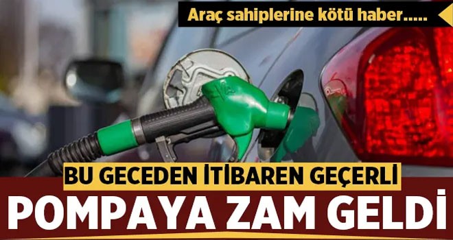 Araç sahiplerine kötü haber! Motorine büyük zam geliyor!