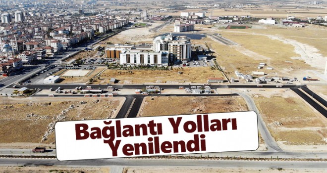 Bağlantı yolları ve kaldırımlar yapıldı