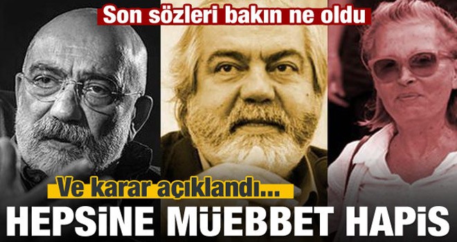 Hepsine Müebbet Hapis Verildi