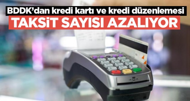 BDDK'dan kredi kartı ve kredi düzenlemesi